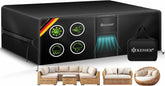 KESSER® Afdekking voor tuinmeubelen, 200 cm x 160 cm x 70 cm, afdekzeil, winddicht, winterbestendig, waterdicht, voor tuintafels, 420D Oxford, beschermhoes voor terrasmeubels, uv- en regenbescherming