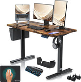 KESSER® In hoogte verstelbaar bureau, elektrisch, 160 cm x 70 cm, ergonomisch sta-zit-bureau, 3-functie-geheugenbesturing, incl. 360° wielen en USB-oplaadpoort, computertafel voor thuiskantoor