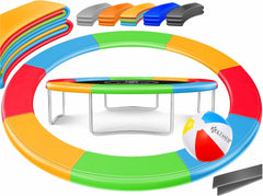 Trampoline rand - Beschermrand - 366 cm - Regenboog - KESSER