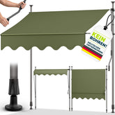 Klemluifel - Balkon luifel - Verticale luifel - 300 cm - Groen - Tillvex®