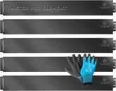 Gazonrand - Tuinrand - 5 stuks - 100x18 cm - Zwart - KESSER®