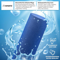ScSPORTS Pilatesrol, gymnastiekrol, schuimrubber, 15 x 90 cm, blauw