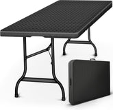 Tillvex® Inklapbare Tafel - Campingtafel - Klaptafel - 180x75cm - Zwart