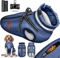 Hondenjas - Hondentrui - Winter - XXL - Marineblauw - TRESKO® •