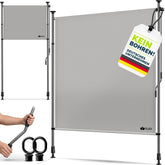 Klemluifel - Balkon luifel - Verticale luifel - 150x310 cm - Grijs - Tillvex®