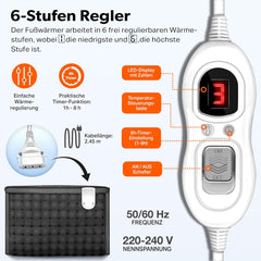 Sinnlein Elektrische Voetenwarmer - Voetverwarmer - 6 Standen - Antraciet