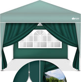 Zijwand voor paviljoen - 3x3m - 2 stuks - Groen - Tillvex®