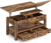 Salontafel met opbergruimte - Koffietafel - 100x50 cm - Vintage Bruin - Rolanstar