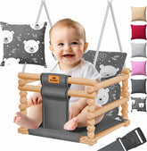 KIDIZ® Babyschommel - Kinderschommel - Baby Swing - Grijs
