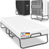 KESSER® Opklapbed - Logeerbed - Inc. Matras - tot 250 kg - Wit