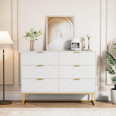 Commode - Dressoir - Ladekast - 100x34x73,5 cm - Wit - UEV