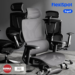 Ergonomische Bureaustoel - Office Chair - Gamestoel - Volwassenen - Zwart - C7B Lite - FLEXISPOT