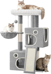 Krabpaal voor katten - 98x55x30 cm - Lichtgrijs - Hzuaneri