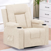 Fauteuil met armleuning - Relaxfauteuil - Relaxstoel - Elektrisch - Beige - COMHOMA