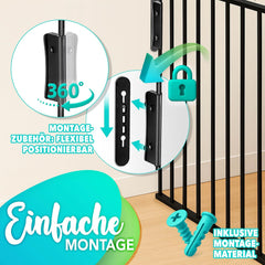 Veiligheidshek - Haardscherm - Hondenhek - 360 cm - Zwart - KIDUKU®