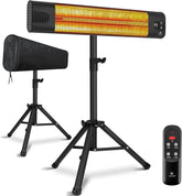 Infrarood Verwarming - Terrasverwarmer - Elektrische Heater - Zwart - KESSER®