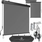 KESSER® Verticale luifel - 160x250cm - Zonwering - Antraciet