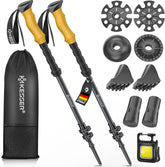 KESSER® Nordic Walking stokken - Wandelstokken - Zwart