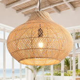 Hanglamp eetkamer - Rotan - Woonkamer - Slaapkamer - Bruin - Parrot Uncle