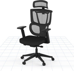 Ergonomische Bureaustoel - Office Chair - Gamestoel - Volwassenen - Zwart - C7B - FLEXISPOT