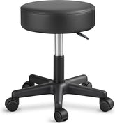 Zadelkruk - Kruk op wielen - Rolkruk - Draaikruk - Zwart - TRESKO