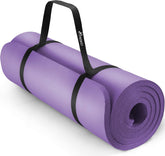 Yogamat - Fitness mat - Sportmat - Yoga mat extra dik - 185x60 cm - Paars - Tresko