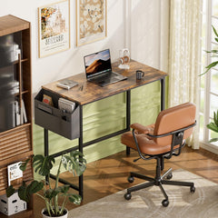 Bureau - Computertafel - Computerbureau - 80x50 cm - Bruin - HLONONE