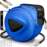 Automatische Luchtslanghaspel - Luchthaspel - 10 meter - Blauw - TRESKO