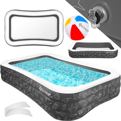 Zwembad - Speelzwembad - Opblaasbaar - 240x142x56 cm - KESSER® •