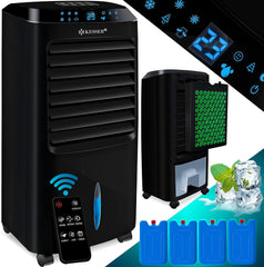 KESSER® 4in1 Mobiele airconditioning - Luchtontvochtiger - Zwart