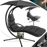 Kesser® Hangstoel - Ligstoel - Ligbed - 200x194x100cm - Antraciet