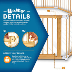 KIDUKU® XXL Babybox - Grondbox - Speelbox - Kinderbox - 7,2m