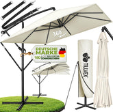 Zweefparasol - Tuinparasol - Parasol 235x235 cm - Met voet - Met Parasolhoes - Beige - Tillvex