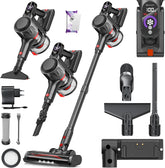 Steelstofzuiger - Draadloos - Stofzuiger Zonder zak - 45KPa - Grijs - KESSER®