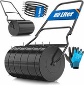 KESSER® Gazonwals - Tuinwals - Vulbaar - 60L - 50cm breed - Zwart