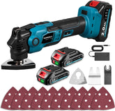 Multitool - Met accu - 300W - 2 x 2000 mAh accu's - Blauw - Yofidra