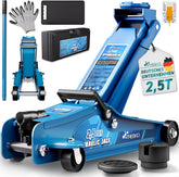 Autokrik - Garagekrik - Hydraulische krik - 2,5 Ton - Blauw - TRESKO