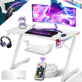 KESSER® Gamingtafel- Bureau - Computertafel- 100x60cm - Wit