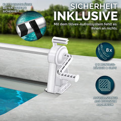 Tillvex® Zwembadhaspel - Zwembadopwinder - 1,05m-6,15m