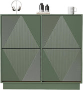 Schoenenkast - Schoenenrek - 99x24x91 cm - Groen - UEV