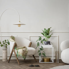 Plantenstandaard - Plantenrek - Plantentafel - 35x35x46 cm - Wit - ML-Design