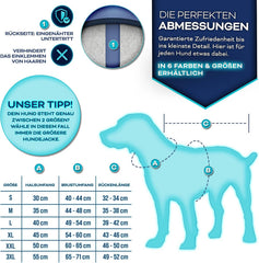 Hondenjas - Hondentrui - Winter - XXL - Marineblauw - TRESKO® •
