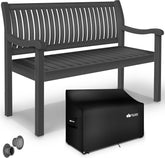Tuinbank - Weerbestendig - 3-4 personen - 150 cm - Antraciet - Tillvex •