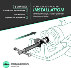 Remzuiger Terugstelset - Remklauw terugstelset - 22 Delig - Blauw - TRESKO