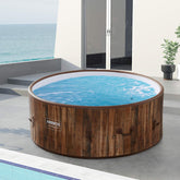 Arebos - Hottub voor Innen en Buiten - 7 Persoons - 130 Luchtstralen - 180 cm - 1120L - Opblaasbaar Bubbelbad Massage