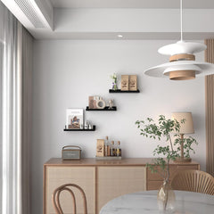 EXYGLO 40 cm lang wandrek, rustiek zwevend rek, fotolijst voor woonkamer, keuken, kinderkamer of slaapkamer, 3 stuks, met verschillende maten