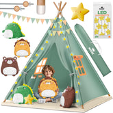 KIDIZ® Tipi tent voor kinderen - Speeltent - Wigwam - Groen