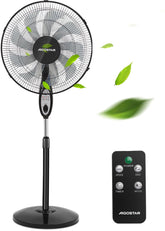 Aigostar Statiefventilator - Ventilator Staand - Verstelbaar - 60W - Zwart