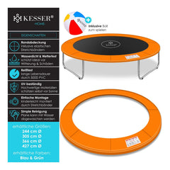Trampoline rand - Beschermrand - 427 cm - Oranje - KESSER