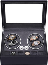 Watchwinder - Horloge doos - Horloge winder - Zwart - Olvy
